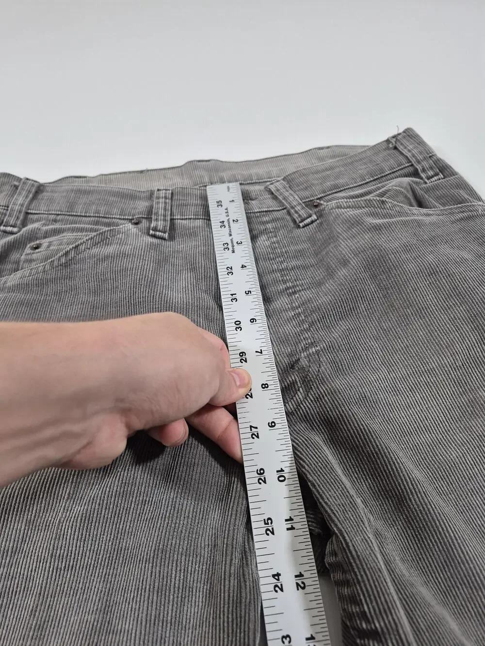 Levis design gray button